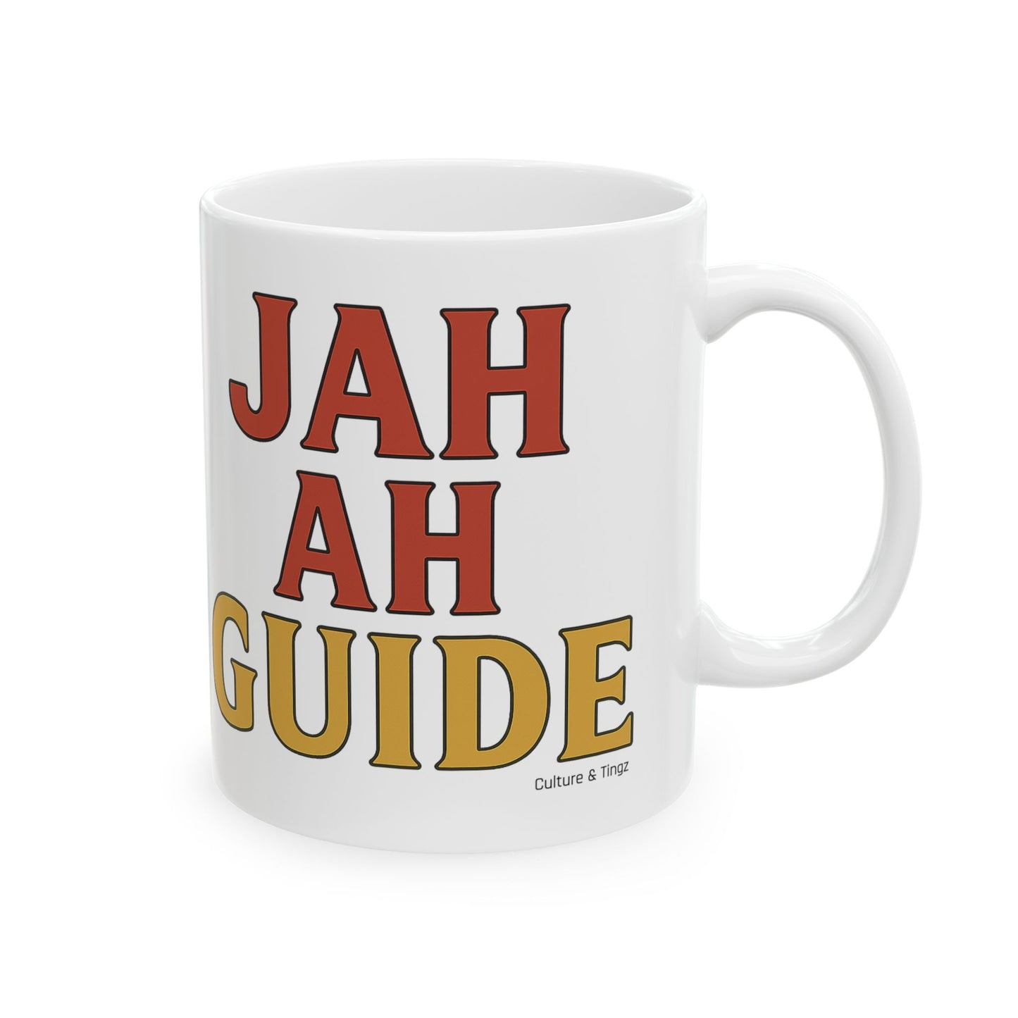 Jah Ah Guide Ceramic Mugs- Letterwork Collection