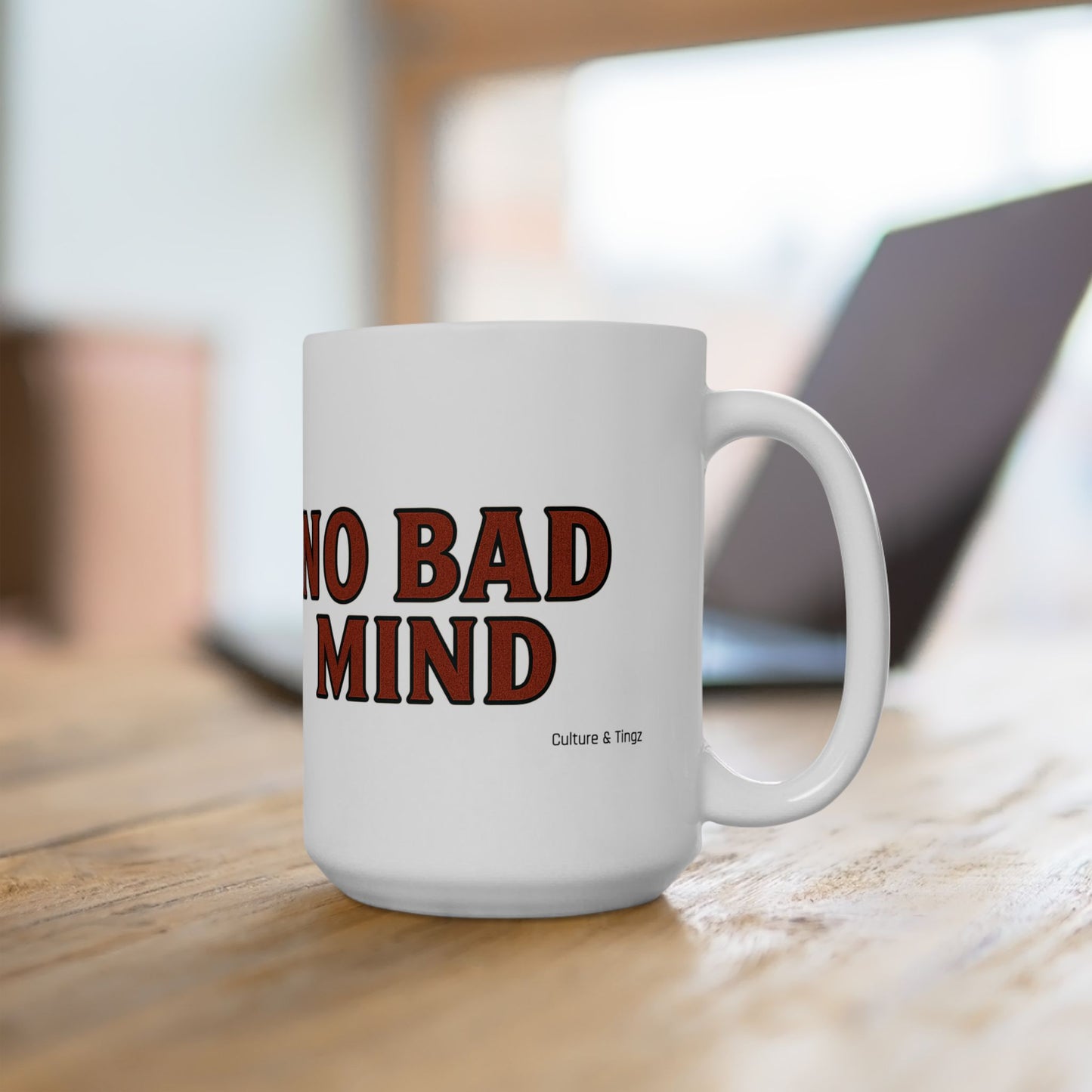 No Bad Mind Ceramic Mugs- Letterwork Collection