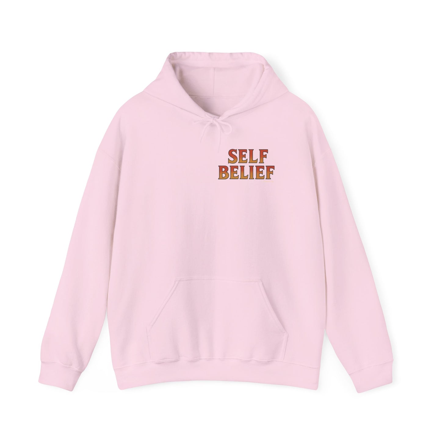 Self Belief - Unisex Hoodie (Lettering Front, Artwork Back)
