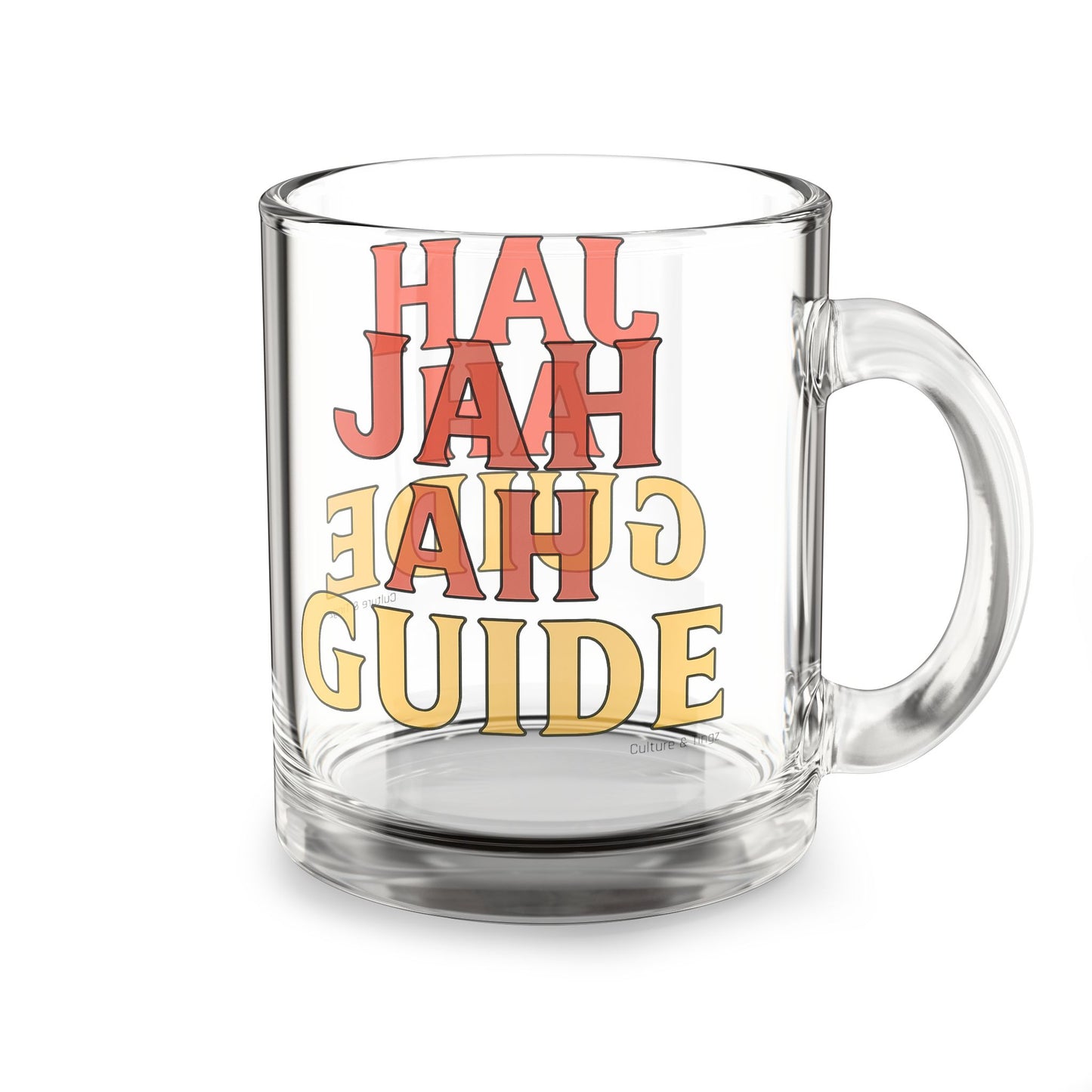 Jah Ah Guide Glass Mug - 10oz. (Letterwork Edition)