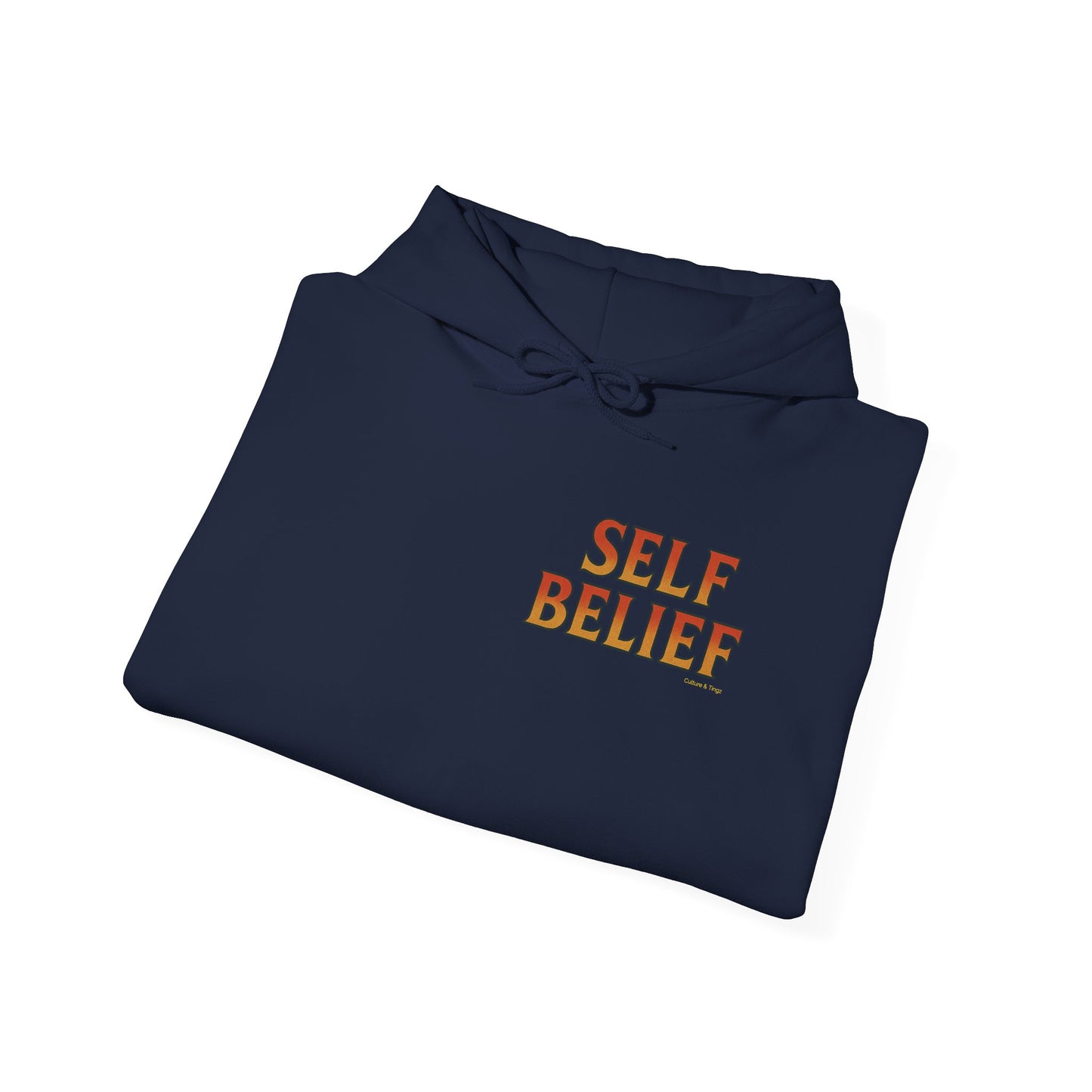 Self Belief - Unisex Hoodie (Lettering Front, Artwork Back)