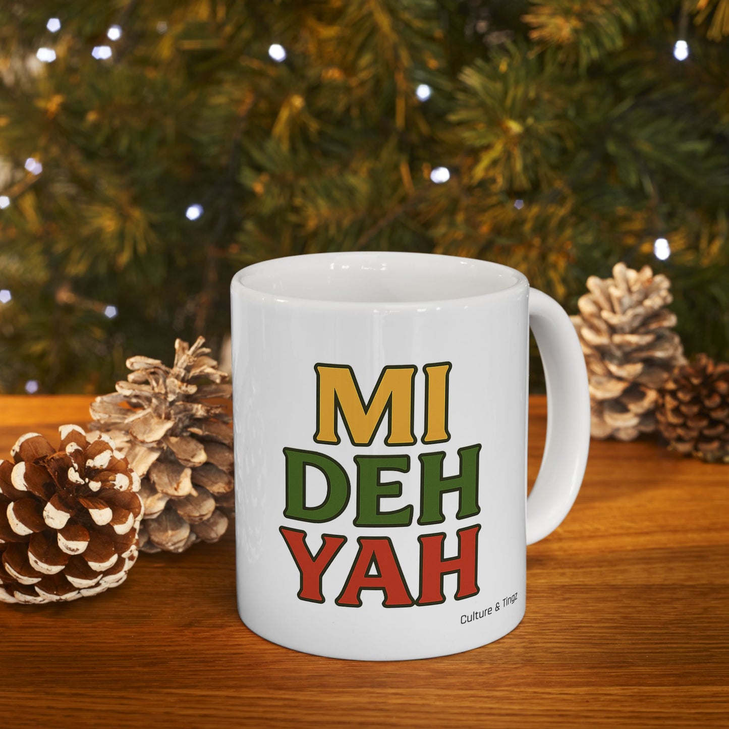 Mi Deh Yah Ceramic Mugs- Letterwork Collection