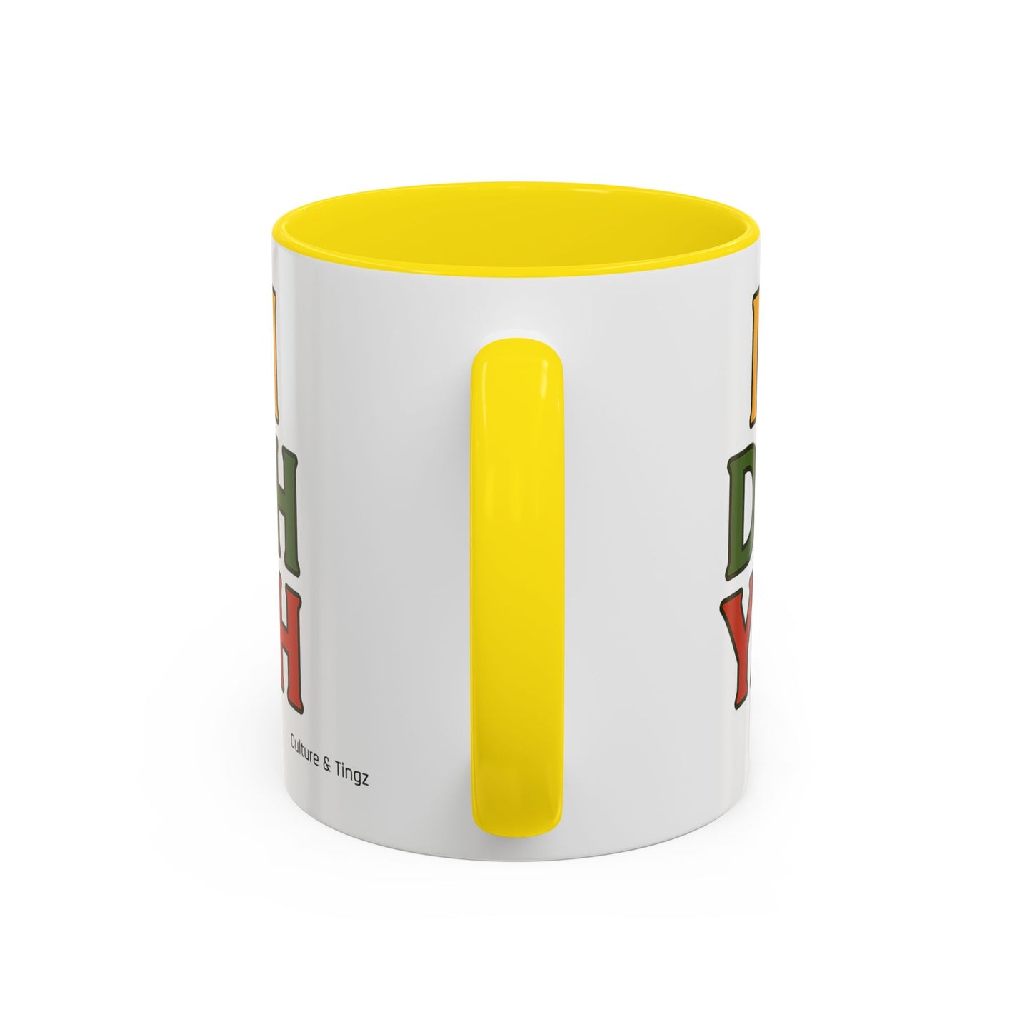Mi Deh Yah Ceramic Mugs – Letterwork Edition