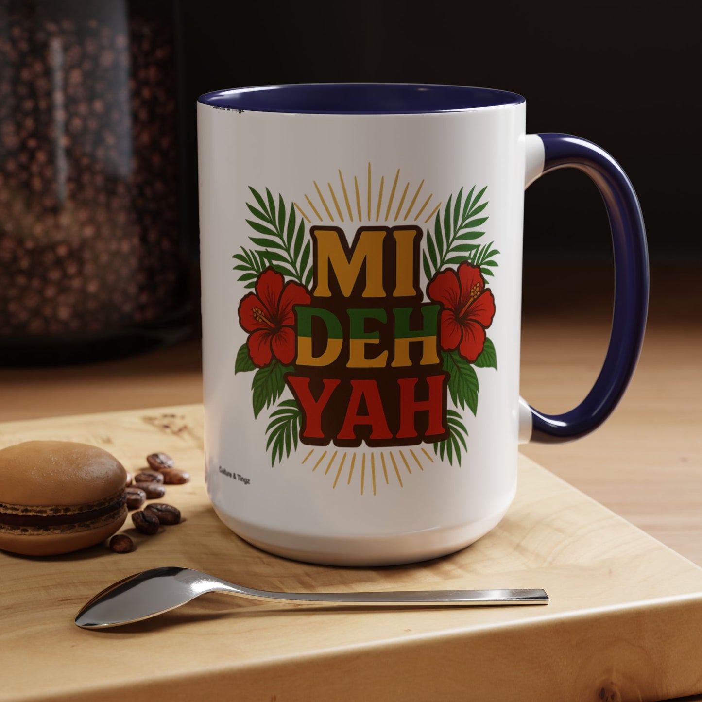 Mi Deh Yah Ceramic Mugs – Letterwork Edition