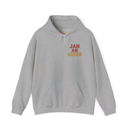 Jah Ah Guide - Unisex Hoodie (Letterwork front, Artwork Back)