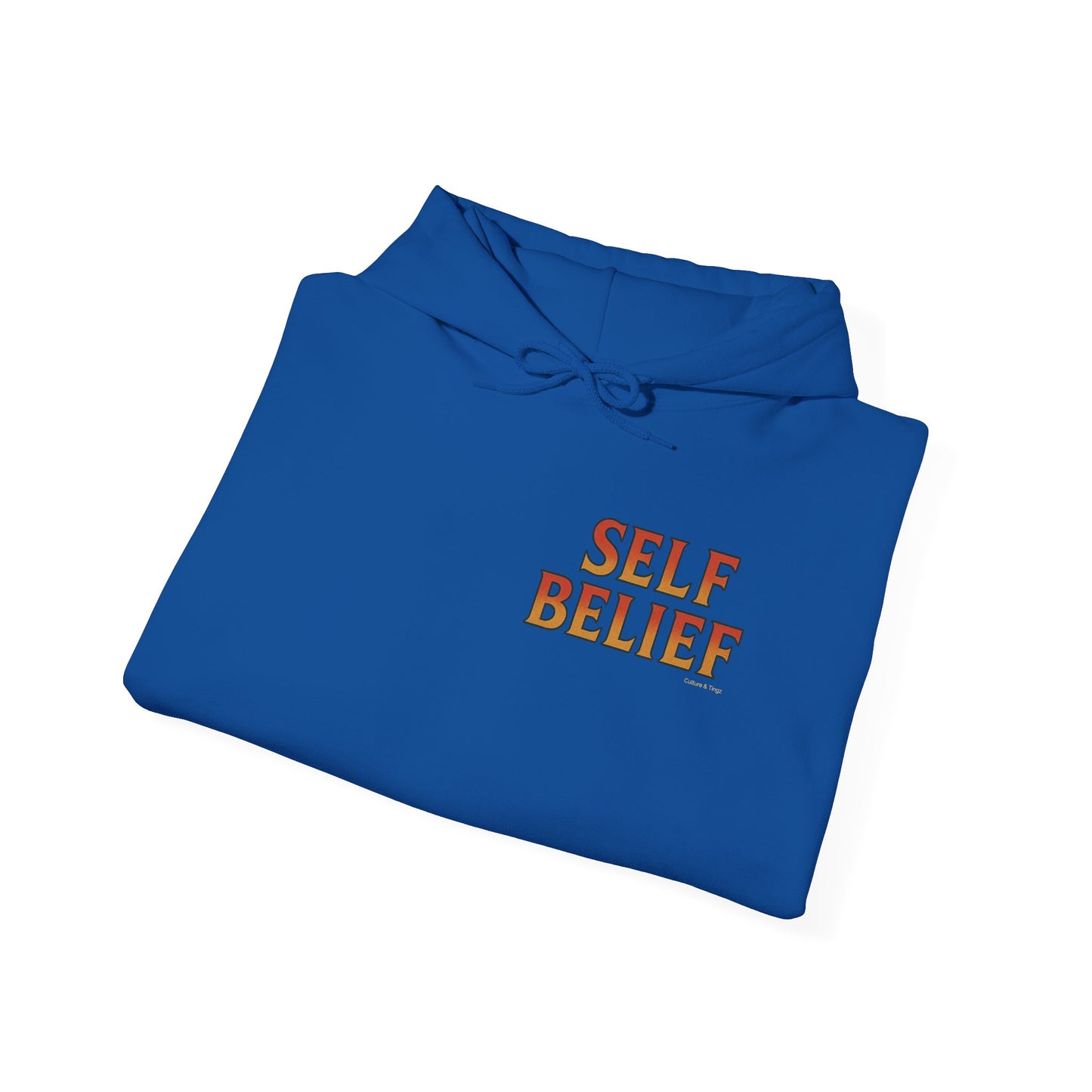 Self Belief - Unisex Hoodie (Lettering Front, Artwork Back)
