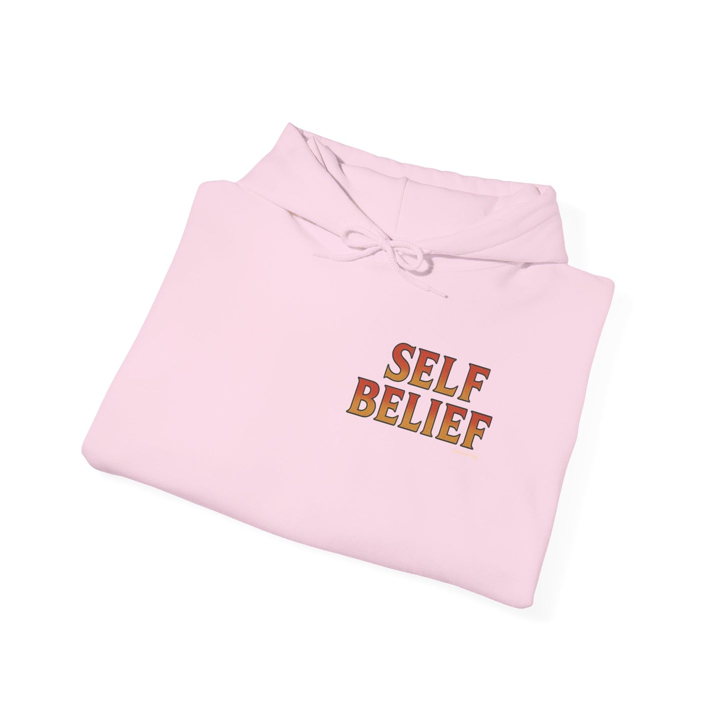 Self Belief - Unisex Hoodie (Lettering Front, Artwork Back)