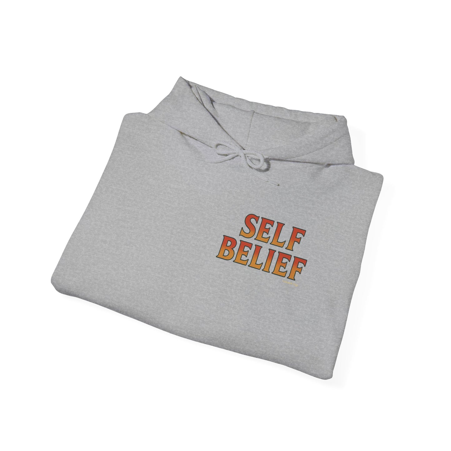 Self Belief - Unisex Hoodie (Lettering Front, Artwork Back)