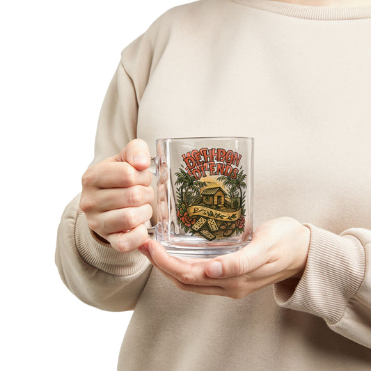 Deh Pon Di Ends Glass Mug - 10 oz.