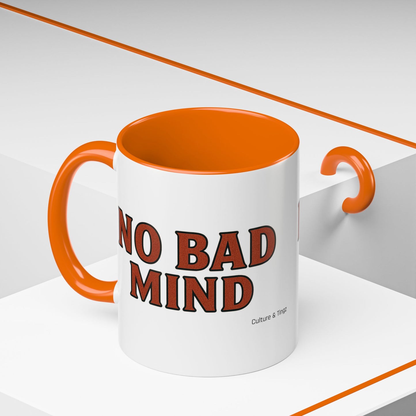 No Bad Mind Ceramic Mugs – Letterwork Edition