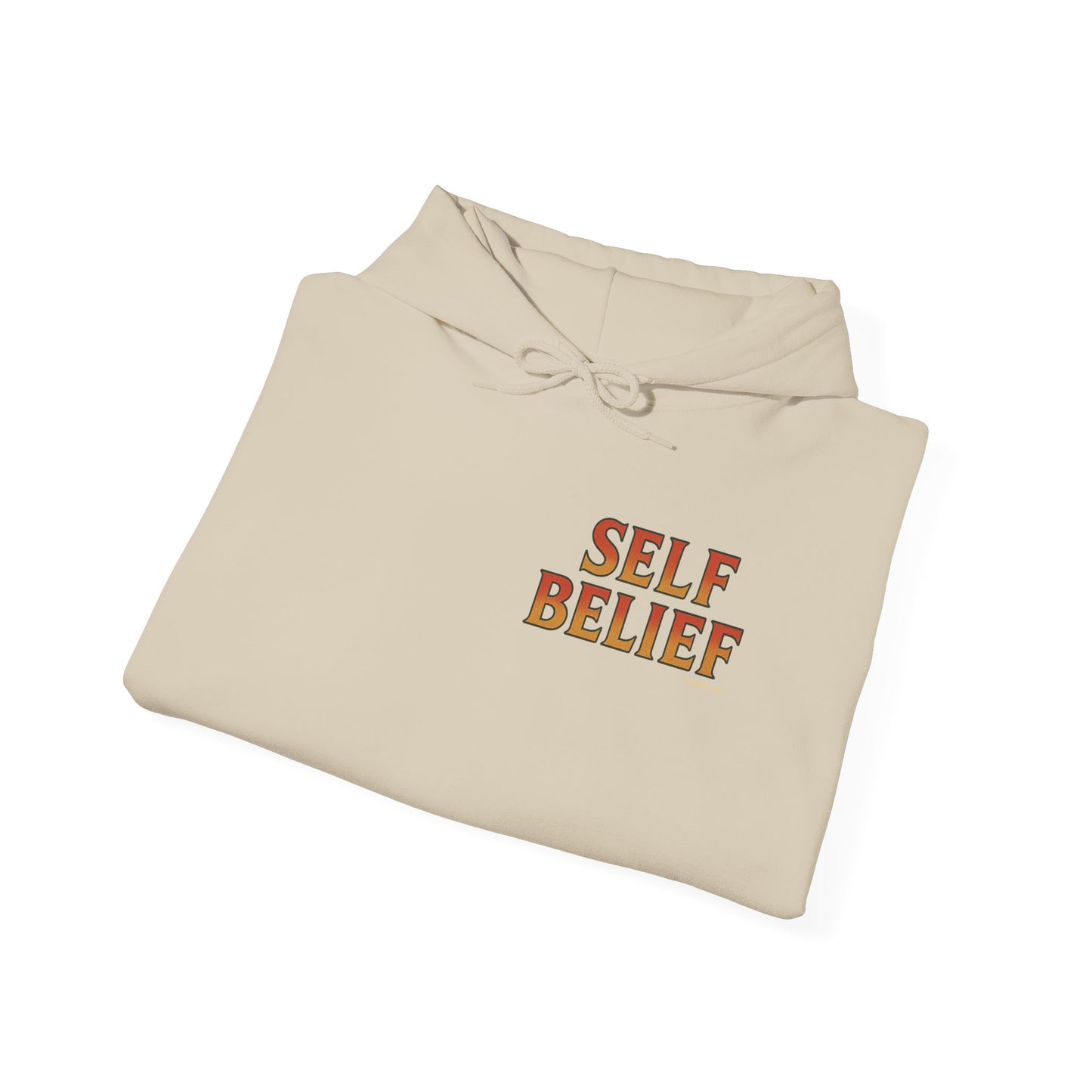 Self Belief - Unisex Hoodie (Lettering Front, Artwork Back)