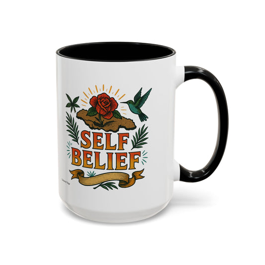 Self Belief - Accent Coffee Mug