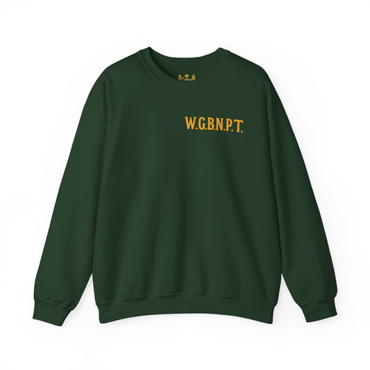 W.G.B.N.P.T. - Unisex Crewneck Sweater (Letterwork Front, Full Artwork Back)