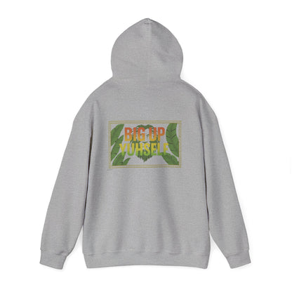 Big Up Yuhself - Unisex Hoodie (Letterwork front, Artwork Back)