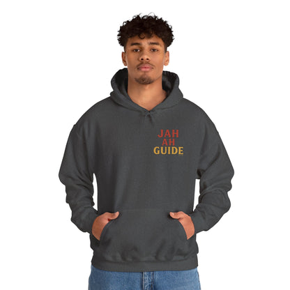 Jah Ah Guide - Unisex Hoodie (Letterwork front, Artwork Back)