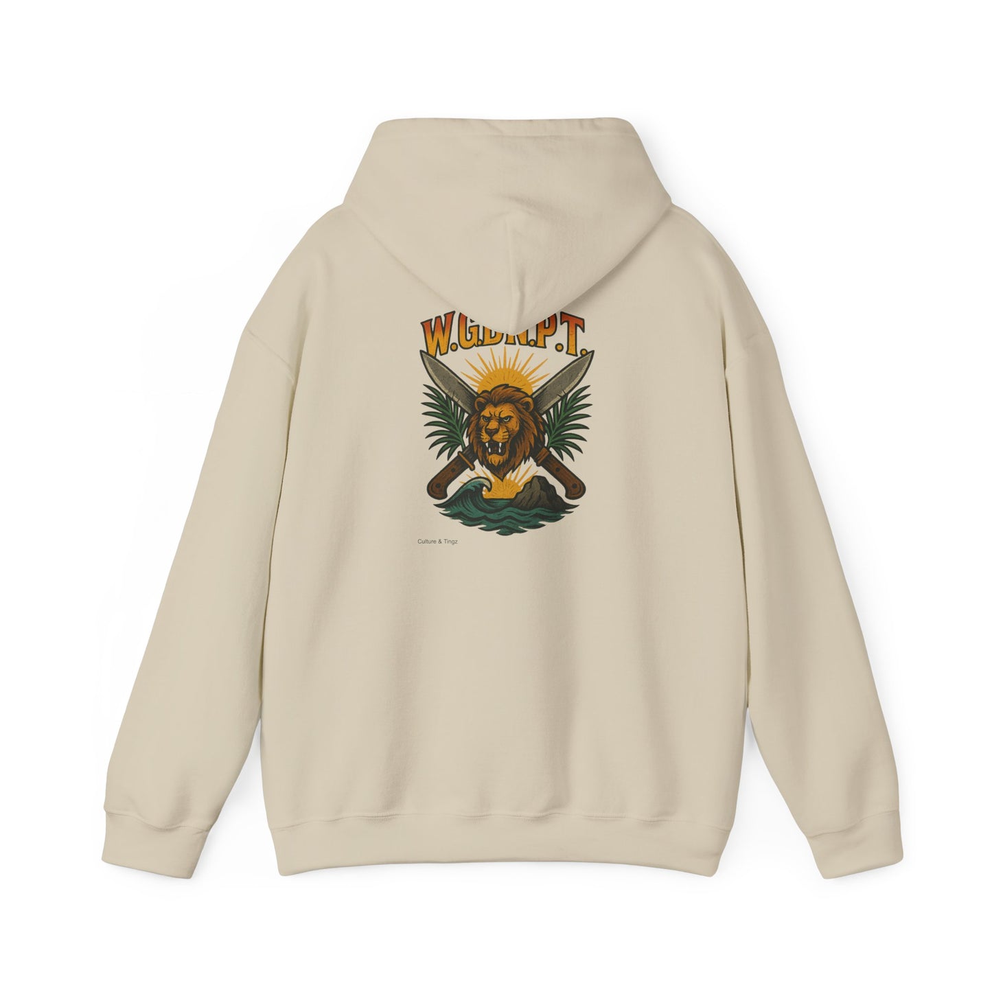 W.G.B.N.P.T. - Unisex Hoodie (Letterwork front, Artwork Back)