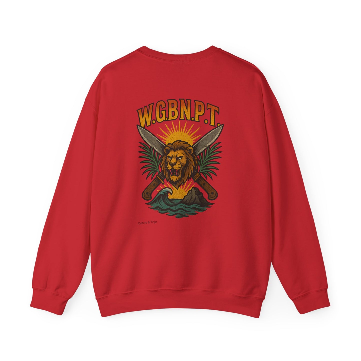 W.G.B.N.P.T. - Unisex Crewneck Sweater (Letterwork Front, Full Artwork Back)