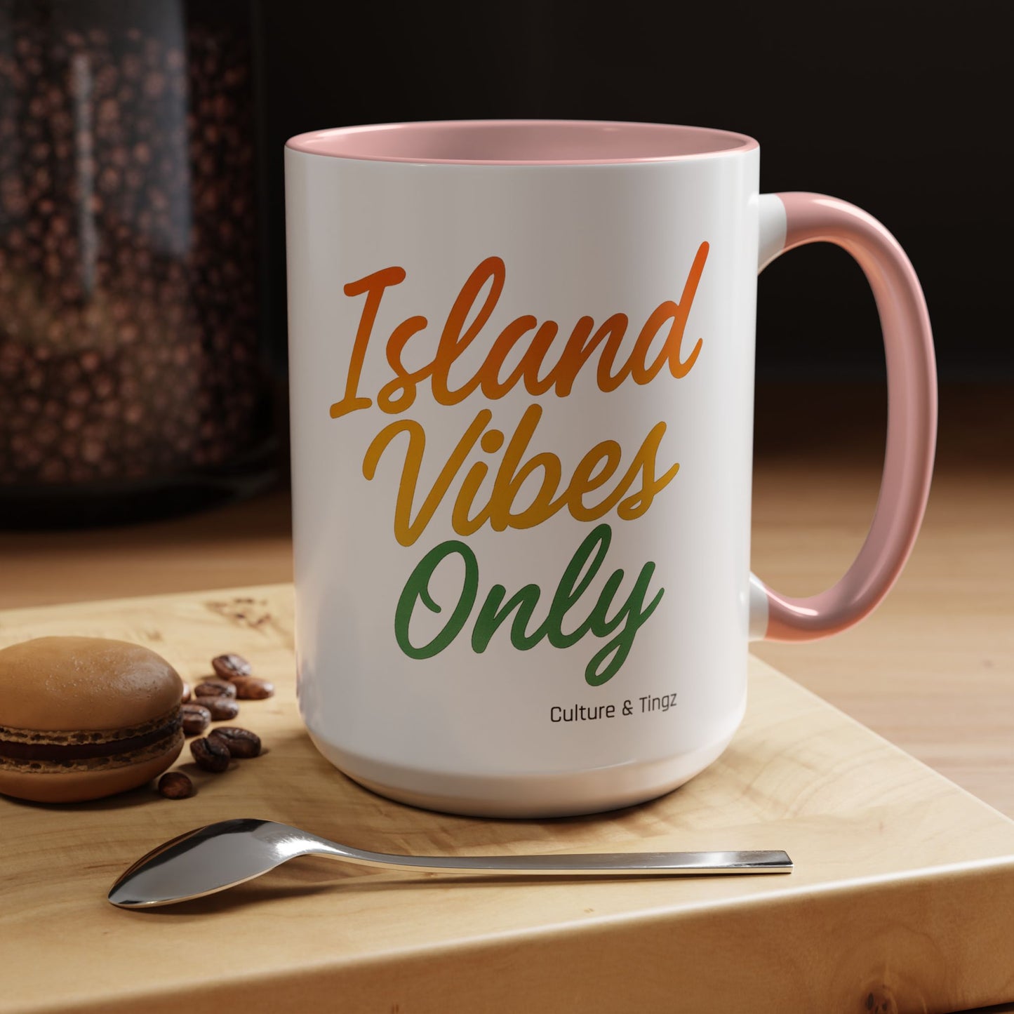 Island Vibes Only Ceramic Mugs  – Letterwork Edition