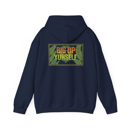 Big Up Yuhself - Unisex Hoodie (Letterwork front, Artwork Back)