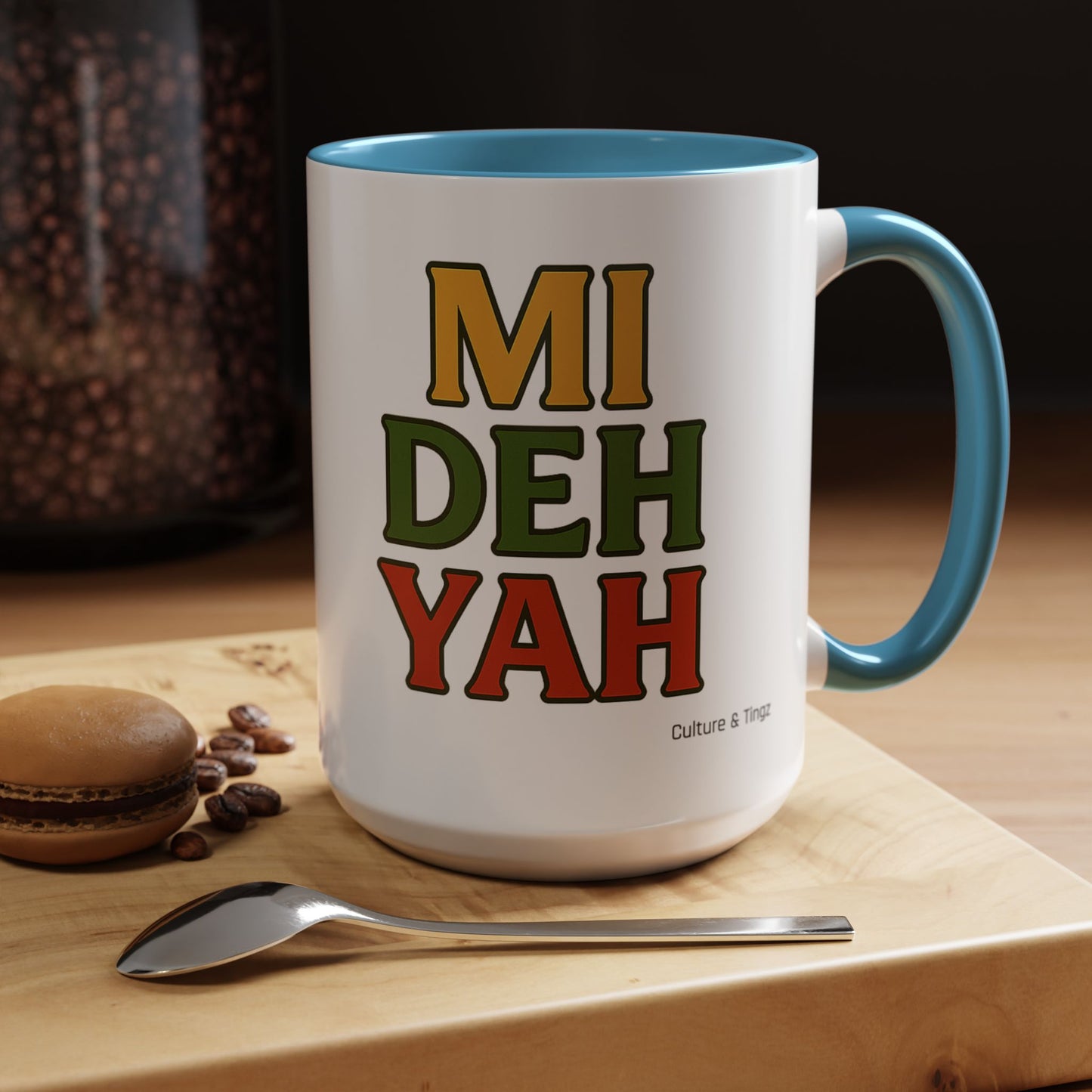 Mi Deh Yah Ceramic Mugs  – Letterwork Edition