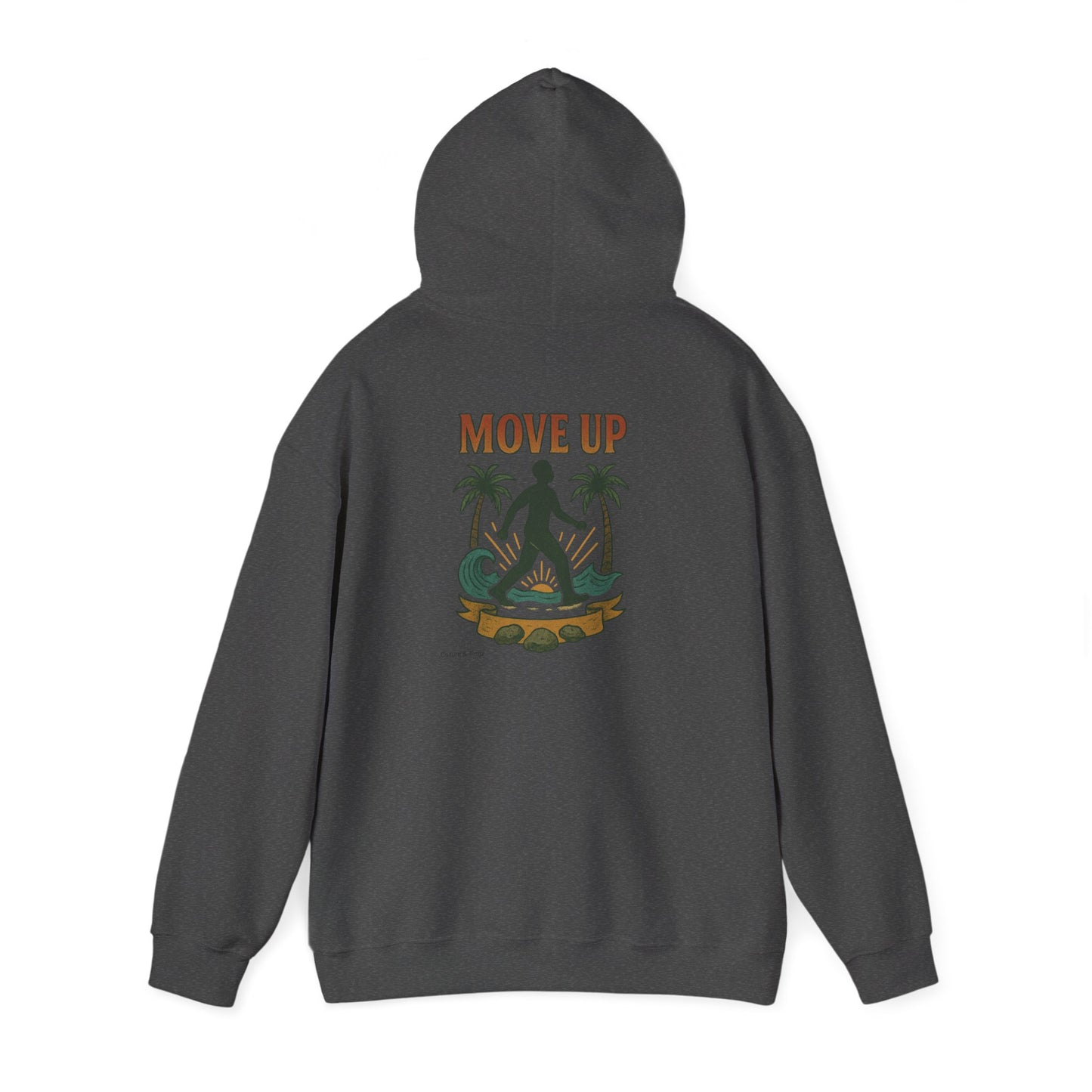 Move Up - Unisex Hoodie (Letterwork front, Artwork Back)