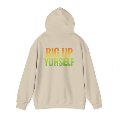 Unisex Hooded Sweatshirt: Big Up Yuhself - Casual, Cozy, Giftable, Everyday Wear, Perfect for Celebrations, Festivals, and Relaxed Days