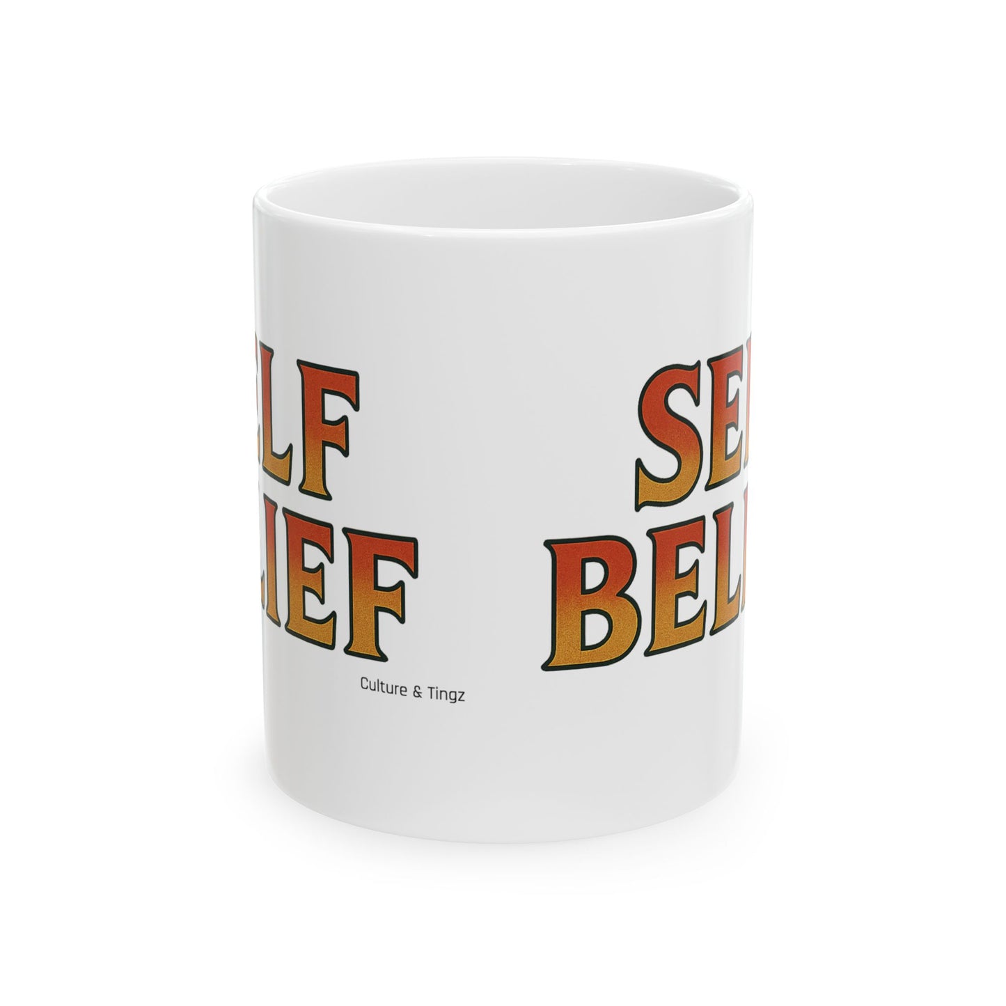 Self Belief Ceramic Mugs - Letterwork Collection