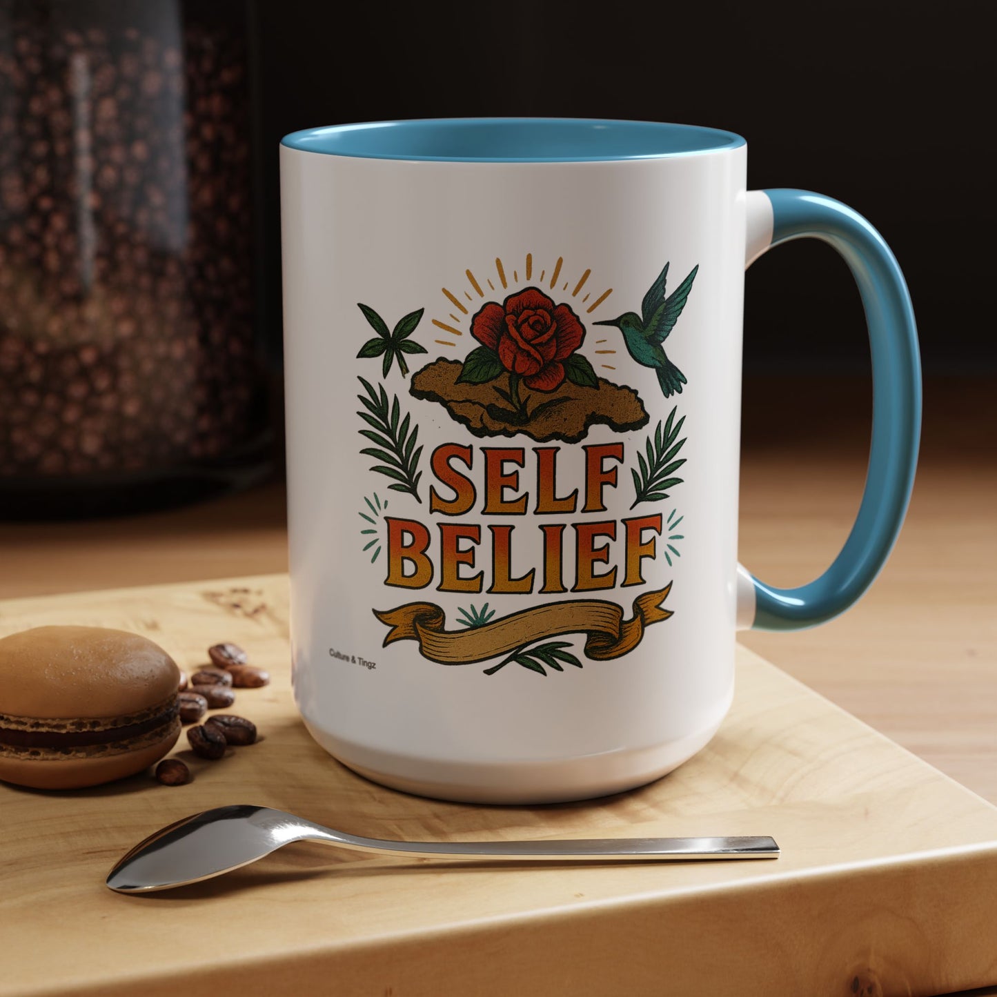 Self Belief - Accent Coffee Mug
