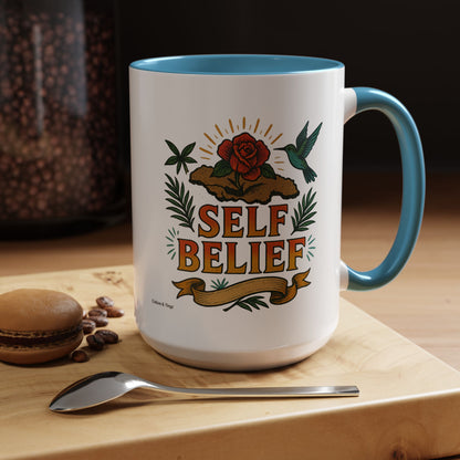 Self Belief - Accent Coffee Mug