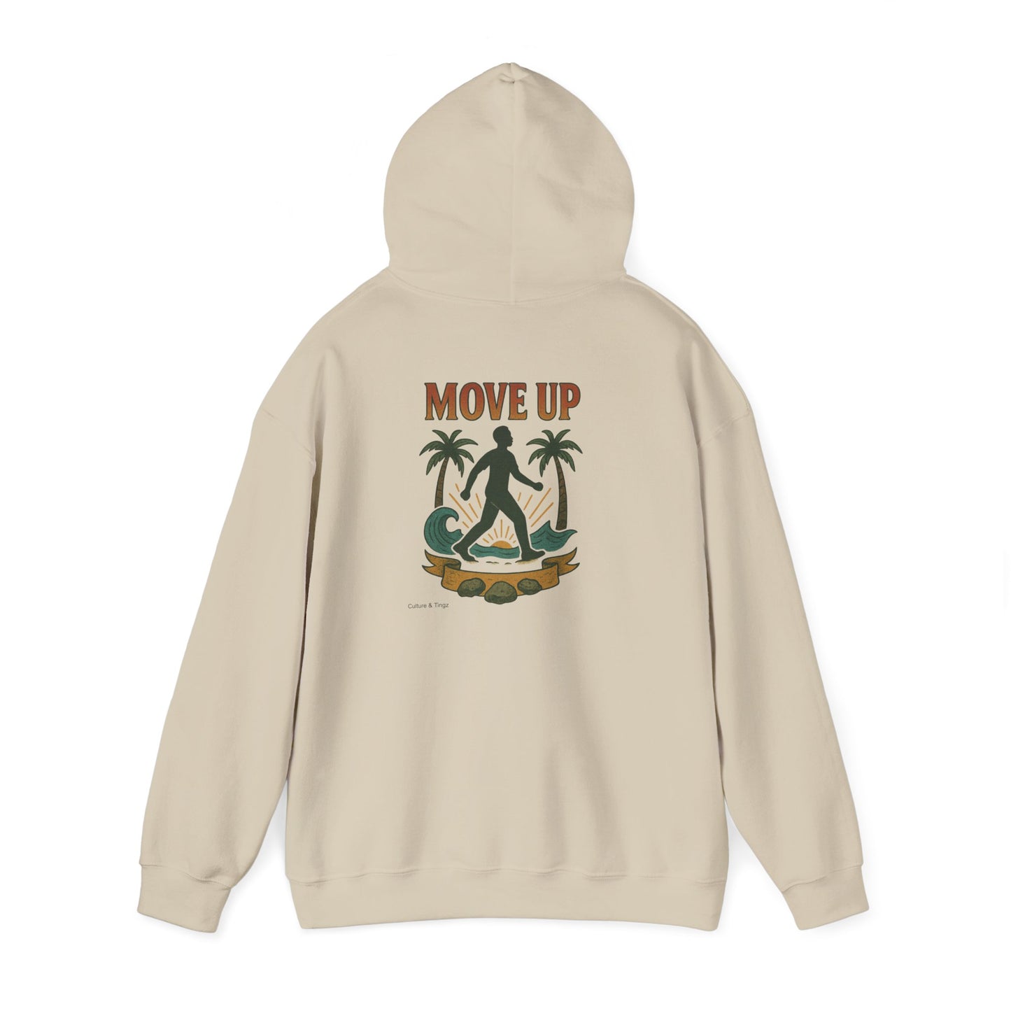Move Up - Unisex Hoodie (Letterwork front, Artwork Back)