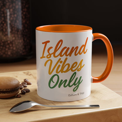 Island Vibes Only Ceramic Mugs  – Letterwork Edition