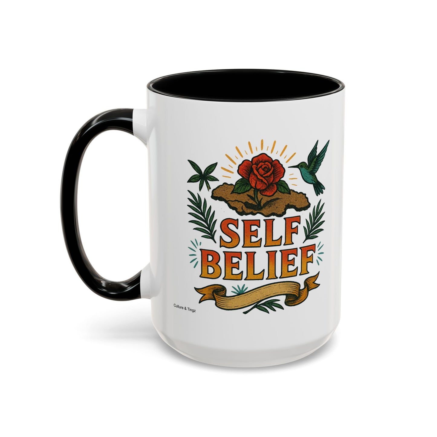Self Belief - Accent Coffee Mug