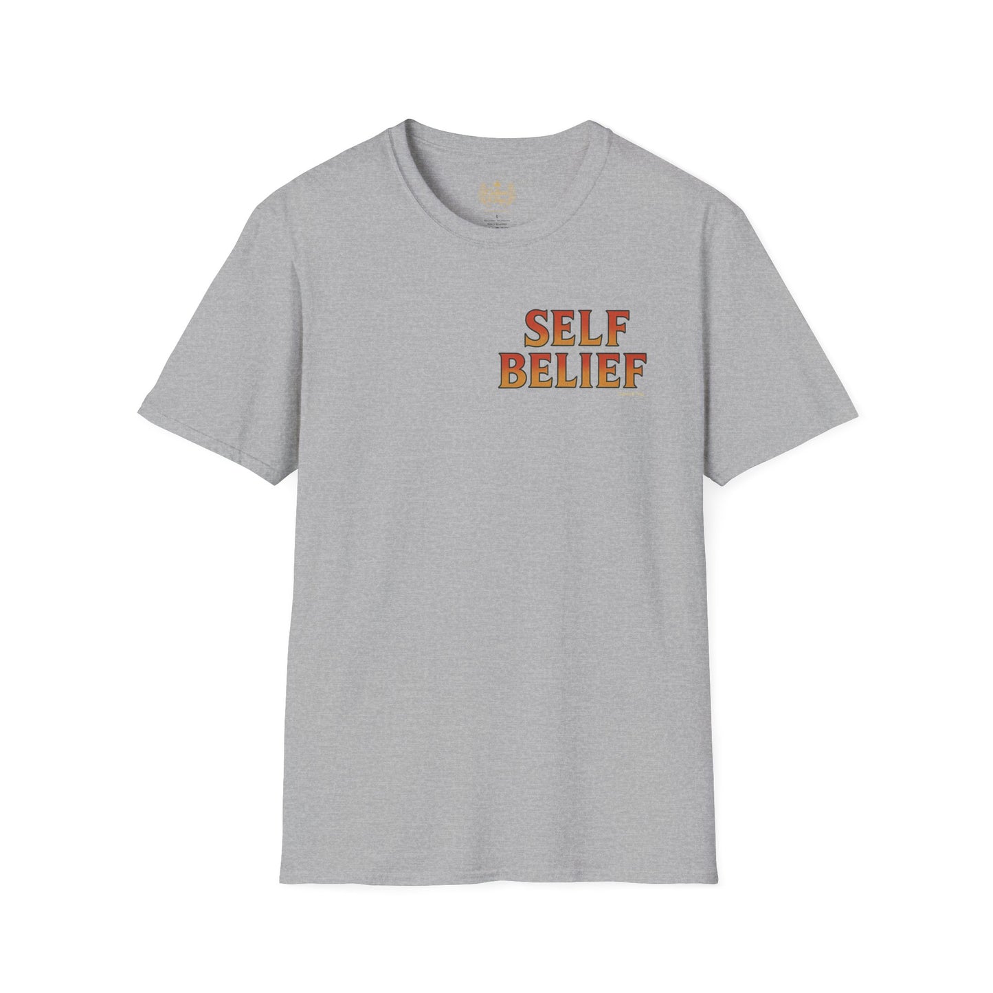 Self Belief  -  Unisex Short Sleeve Tee (Lettering Front, Full Artwork Back)