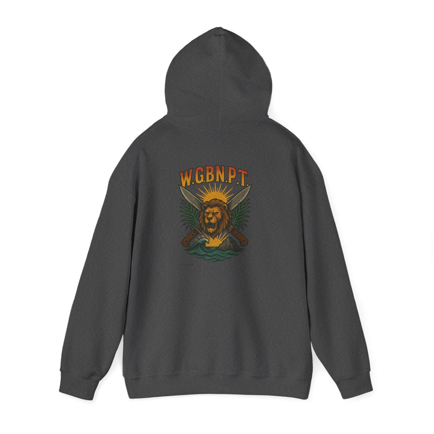 W.G.B.N.P.T. - Unisex Hoodie (Letterwork front, Artwork Back)