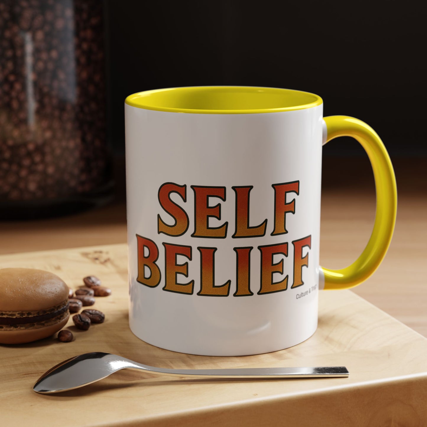 Self Belief Ceramic Mugs  – Letterwork Edition