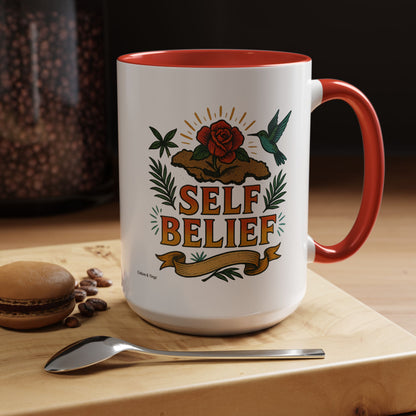 Self Belief - Accent Coffee Mug