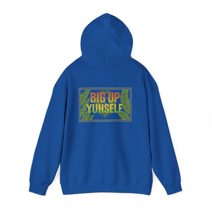 Big Up Yuhself - Unisex Hoodie (Letterwork front, Artwork Back)