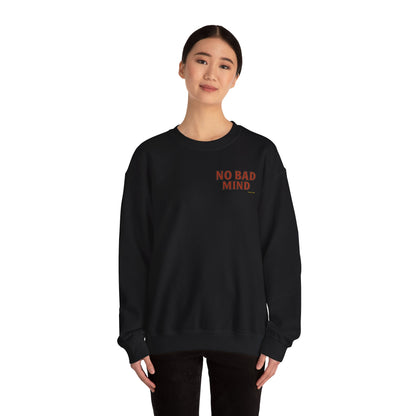 No Bad Mind - Unisex Crewneck Sweater (Letterwork Front, Full Artwork Back)