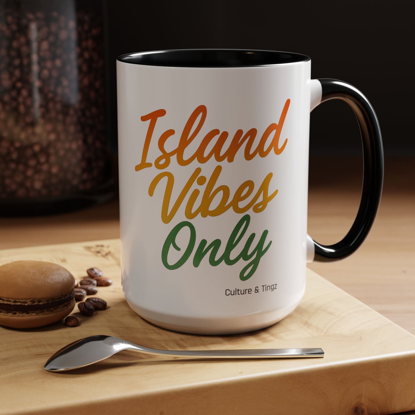 Island Vibes Only Ceramic Mugs  – Letterwork Edition