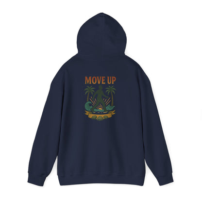 Move Up - Unisex Hoodie (Letterwork front, Artwork Back)