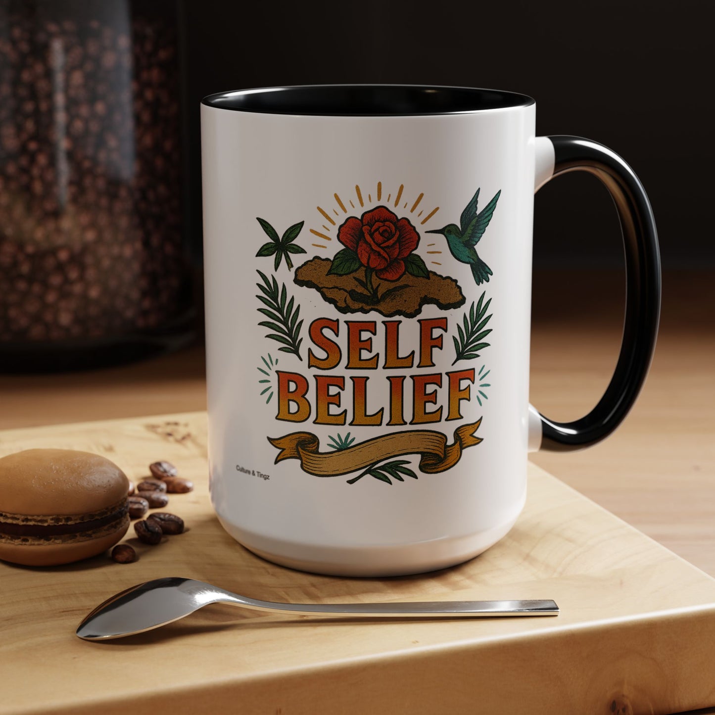 Self Belief - Accent Coffee Mug
