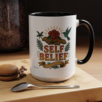 Self Belief - Accent Coffee Mug