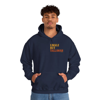 Likkle but Tallawah - Unisex Hoodie (Letterwork front, Artwork Back)