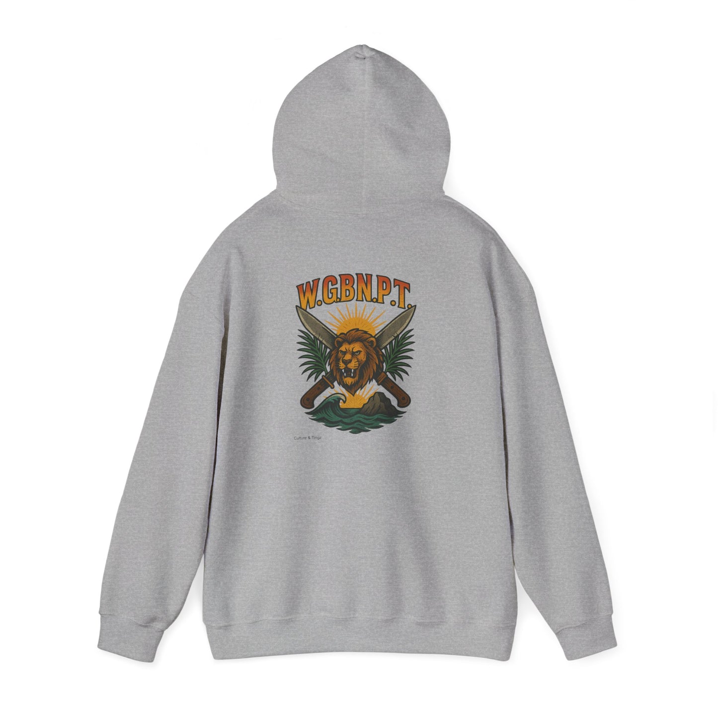 W.G.B.N.P.T. - Unisex Hoodie (Letterwork front, Artwork Back)