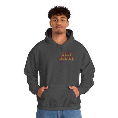 Self Belief - Unisex Hoodie (Lettering Front, Artwork Back)