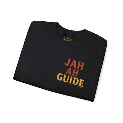 Jah Ah Guide - Unisex Crewneck Sweater (Letterwork Front, Full Artwork Back)
