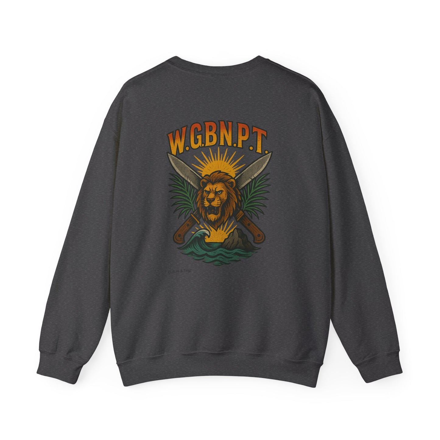W.G.B.N.P.T. - Unisex Crewneck Sweater (Letterwork Front, Full Artwork Back)