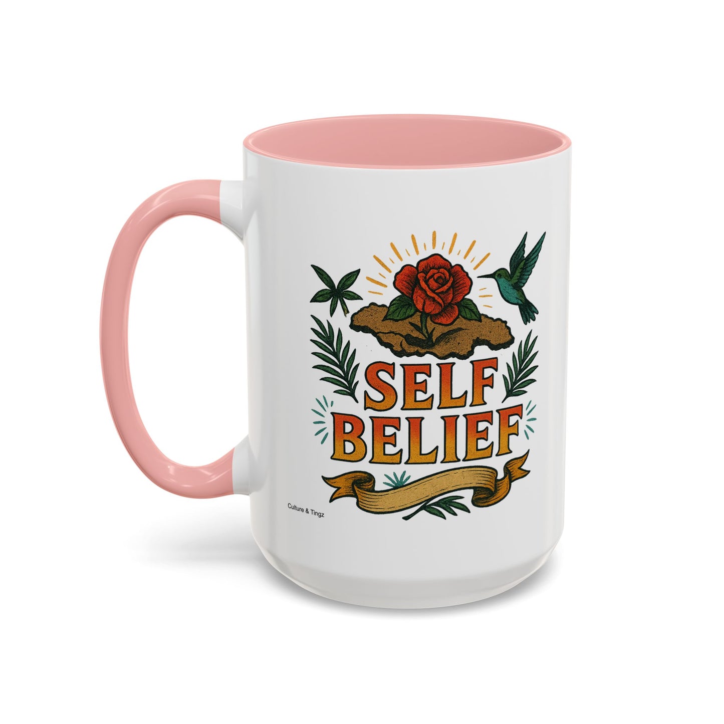 Self Belief - Accent Coffee Mug