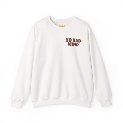 No Bad Mind - Unisex Crewneck Sweater (Letterwork Front, Full Artwork Back)