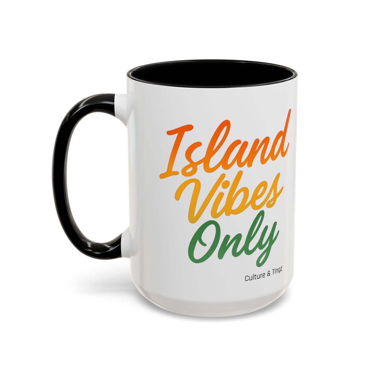 Island Vibes Only Ceramic Mugs  – Letterwork Edition